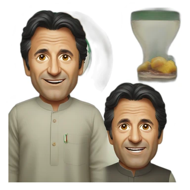 Imran khan in pakistan molvi sticker