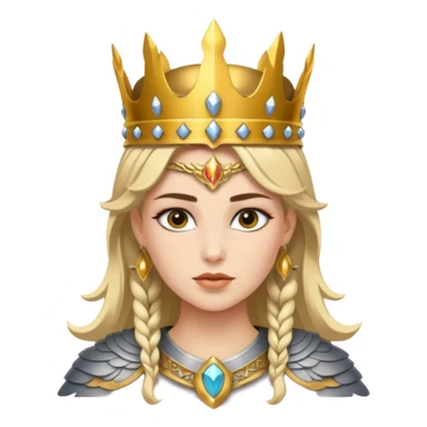 Valkyrie warrior crown sticker