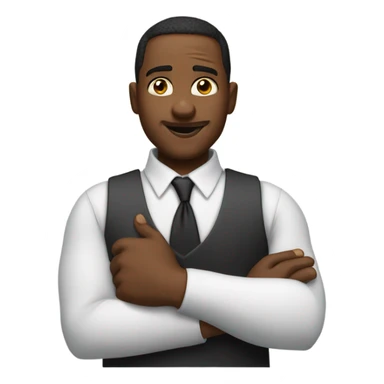 Amos newsome saying excuse me with his forearm out sticker