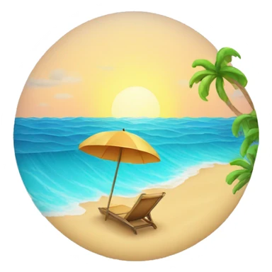 sea with a beach sticker