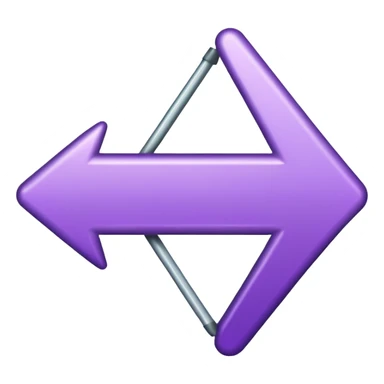 seta para direita roxa sticker