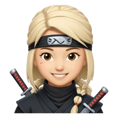 i need girl ninja smile sticker