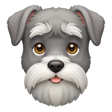 Schauzer mini gris perro sticker