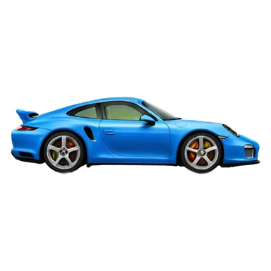 Blue porshe sticker