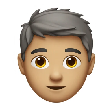 A res head boy with scar on his head sticker