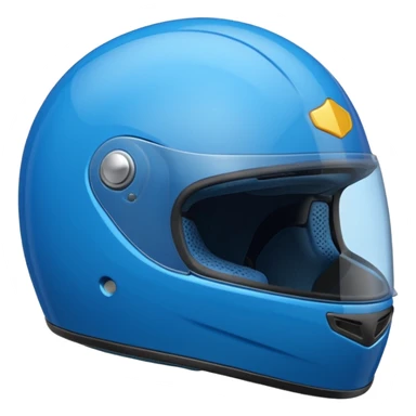 emoji capacete de moto azul sticker