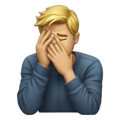 facepalm guy sticker