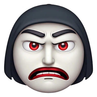 angry eyes, no face sticker