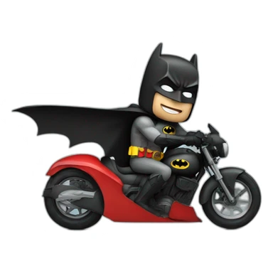 batman riding robin sticker