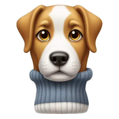 Dog in sock  sticker