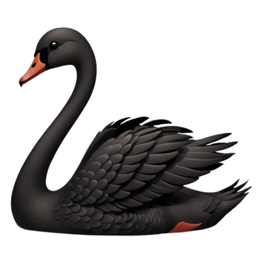 Black swan sticker