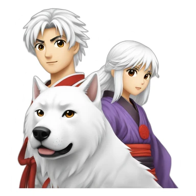 Rin and Sesshomaru (Yashahime series) sticker