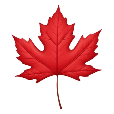 feuille d'érable, style Kawaii sticker