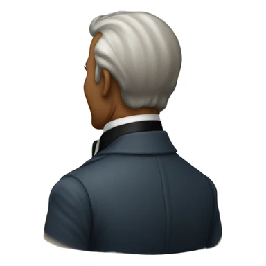 19th century man back turned sticker