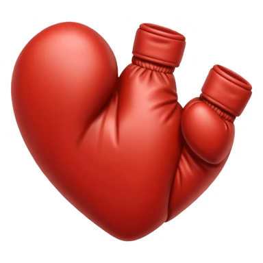 Heart for a boxing training  sticker