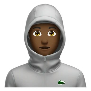 Black boy lacoste balaclava with lacoste sticker
