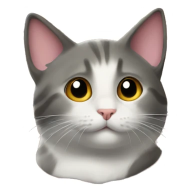 Cat on a house sticker