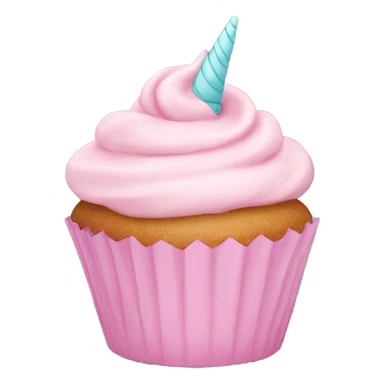 Light pink Unicorn cupcake  sticker