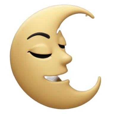 beautiful adorable crescent moon with a celestial theme in dune black and gold colors  sticker