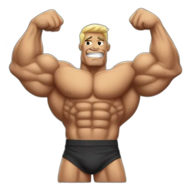 Bodybuilding arms sticker