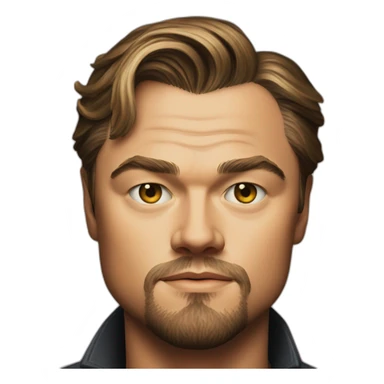 portrait of leonardo dicaprio sticker