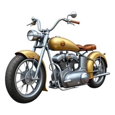 Tandem-wheel double rear axle steam-engined motorcycle  sticker