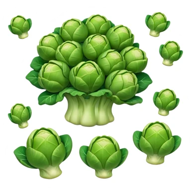 bunch of brussels sprouts sticker