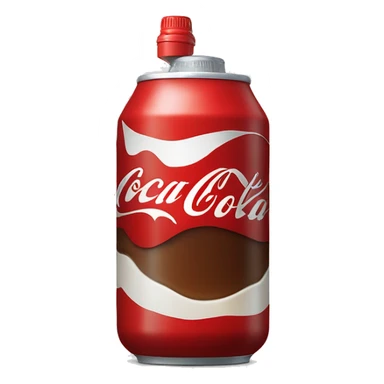 Mitad de la botella de coca cola con un líquido marrón y arriba un poquito de espuma  sticker
