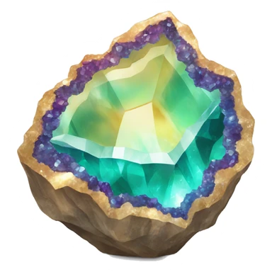 Gemstone Geode sticker