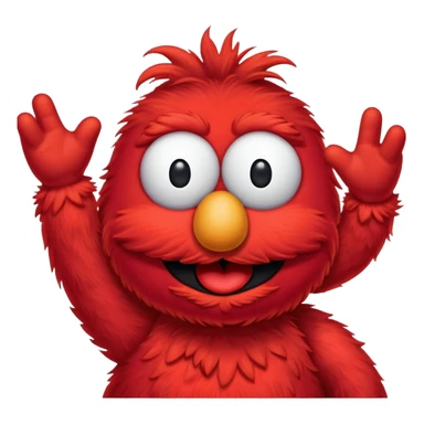 Elmo with an idea sticker