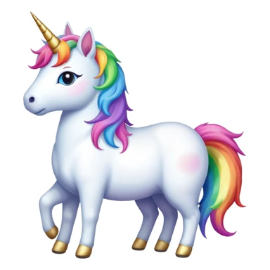 Unicorn that has a cat body sticker