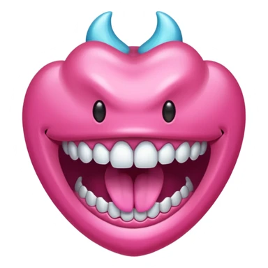 jaw droup a long monster mouth sticker