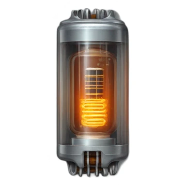 nixie tube Q sticker