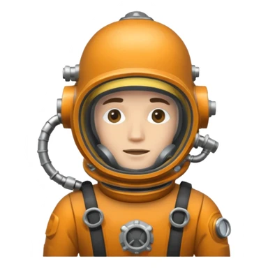 Buceador comercial trabajando, soldando una estructura metalica bajo agua sticker