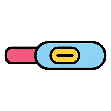 pregnancy test, negative result, clean look sticker