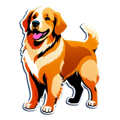 Golden retriever NYC sticker