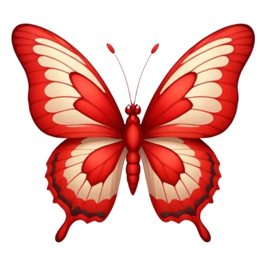 UNA MARIPOSA ROJA, PERO DEBE SER UN ROJO UN PELÍN CLARO. sticker