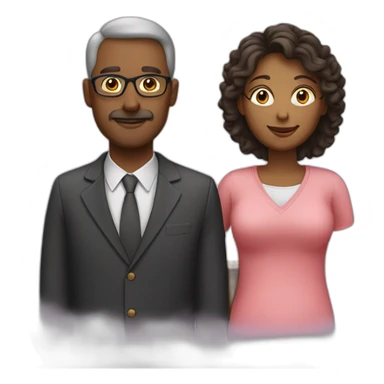 mom and dad are teacher sticker