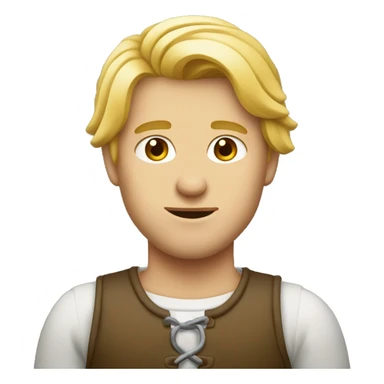 Homme blond portant une Croix Chrétienne  sticker