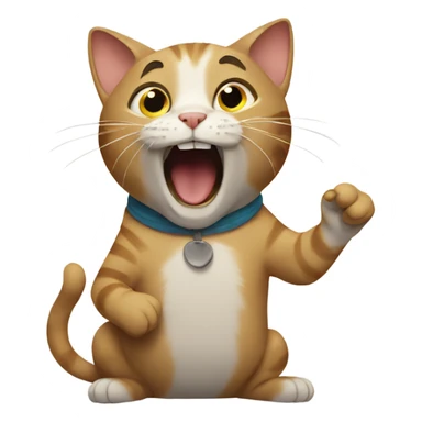 cat singing sticker