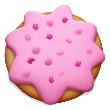 Pink Christmas cookie sticker