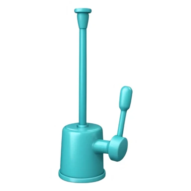 turquoise toilet plunger sticker