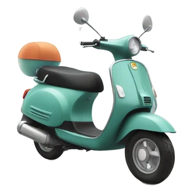 scooter on the beach sticker