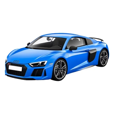 Audi R8 - Audi (Model Year: 2022)(Iconic Blue and Black) sticker