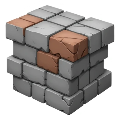 gray brick sticker