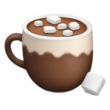 Hot chocolate with marshmallows  sticker