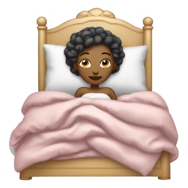 Queen sleeping in bed sticker