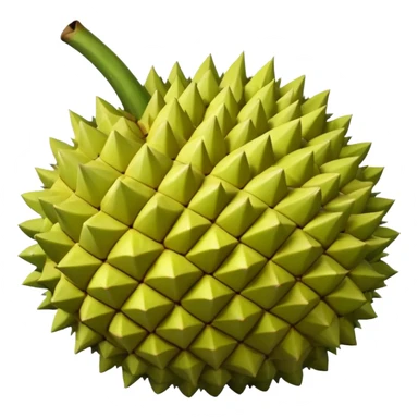 durian fruit with leaves sticker