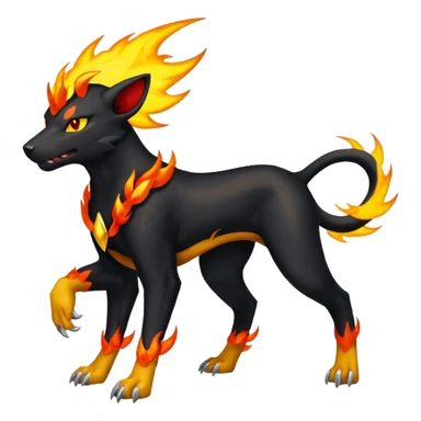 Houndoom-Luxray-fusion (full body) sticker