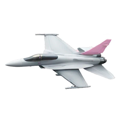Fighter jet with light pink bow  sticker